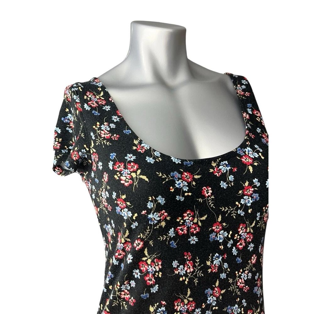 Y2K Floral Flowy Dress Asymmetric Fairy Grunge Large Romantic Whimsygoth - Picture 2 of 9